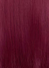 Burgundy Straight 13" x 6" Lace Top Kanekalon Synthetic Wig LFS031