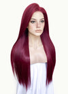 Burgundy Straight 13" x 6" Lace Top Kanekalon Synthetic Wig LFS031