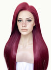 Burgundy Straight 13" x 6" Lace Top Kanekalon Synthetic Wig LFS031