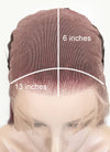 Burgundy Straight 13" x 6" Lace Top Kanekalon Synthetic Wig LFS031