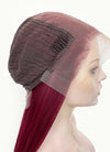 Burgundy Straight 13" x 6" Lace Top Kanekalon Synthetic Wig LFS031