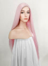 Pastel Pink Straight Lace Front Synthetic Wig LN6013