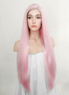 Pastel Pink Straight Lace Front Synthetic Wig LN6013
