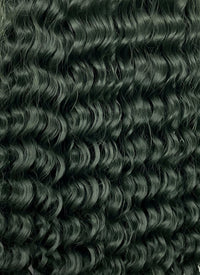 Swamp Green Curly Lace Front Synthetic Wig LN6025