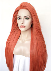 Invincible Atom Eve Ginger Straight Yaki Lace Front Synthetic Wig LN6028A