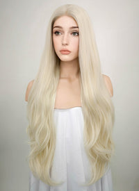 Straight Platinum Blonde Lace Wig CLW150D (Customisable)