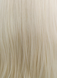 Straight Platinum Blonde Lace Front Synthetic Wig LW150D