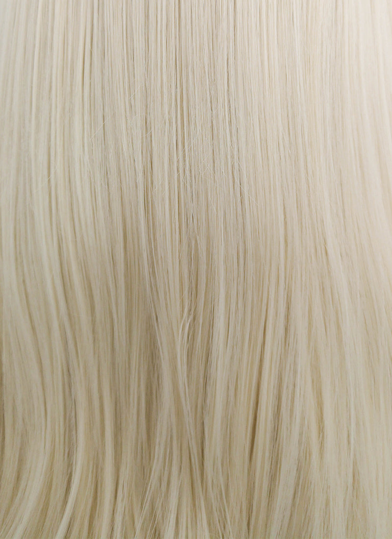 Straight Platinum Blonde Lace Front Synthetic Wig LW150D