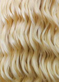 Blonde Wavy Lace Front Synthetic Wig LW4012
