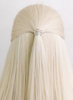 House of the Dragon Daemon Targaryen Platinum Blonde Straight Lace Front Synthetic Men's Wig LW4016