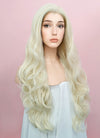 Wavy Platinum Blonde Lace Front Synthetic Wig LW667F