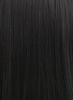 Straight Yaki Jet Black Lace Front Synthetic Wig LF701R