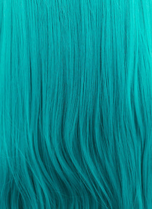 Straight Turquoise Blue Lace Front Synthetic Wig LW714A