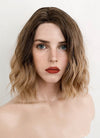 Stranger Things Robin Buckley Two Tone Brown Wavy Bob Synthetic Wig NL029A