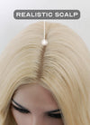 Light Blonde Wavy Synthetic Wig NL065