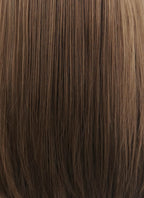 Chestnut Brown With Dark Roots Straight Synthetic Wig NS050