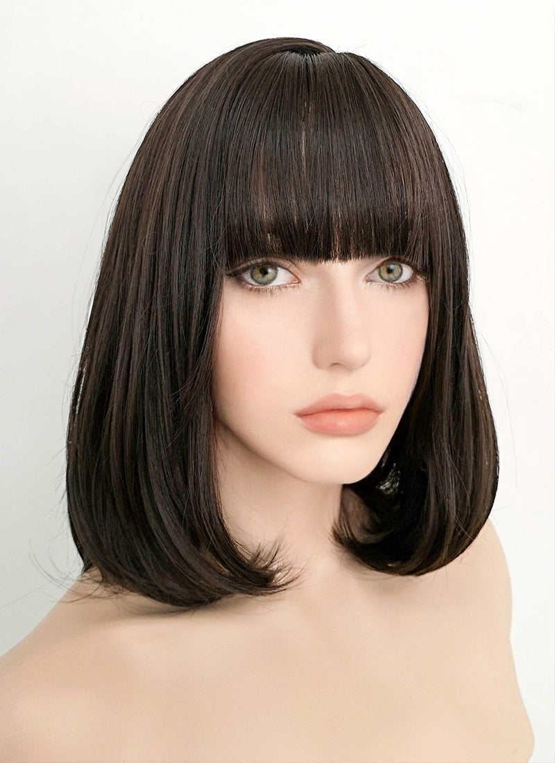 Brunette Straight Synthetic Wig NS077