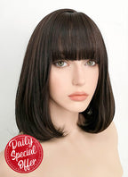 Brunette Straight Bob Synthetic Wig NS077