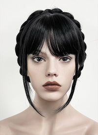 Wednesday Addams Black Braided Synthetic Hair Wig NS2001