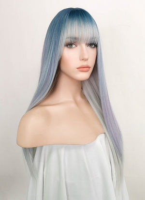 Multi-Color Straight Synthetic Hair Wig NS286