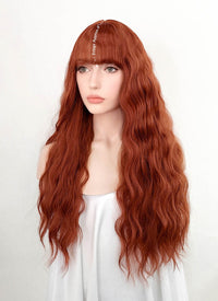 Auburn Wavy Synthetic Wig NS346