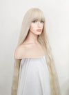 Light Blonde Wavy Synthetic Hair Wig NS351