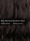 Brunette Wavy Synthetic Hair Wig NS355