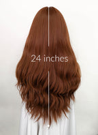 Auburn Wavy Synthetic Hair Wig NS376