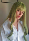 Green Wavy Synthetic Hair Wig NS393