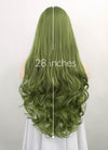 Green Wavy Synthetic Hair Wig NS393