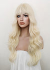 Platinum Blonde Wavy Synthetic Hair Wig NS401