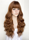 Brown Wavy Synthetic Hair Wig NS478