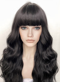 Black Wavy Synthetic Hair Wig NS480