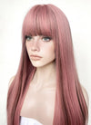 Pink Mixed Brown Straight Synthetic Hair Wig NS482