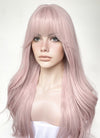 Pastel Pink Wavy Synthetic Hair Wig NS489