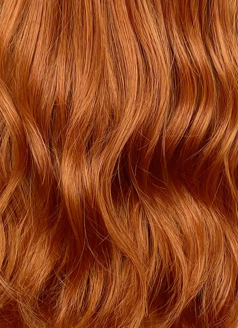 Ginger Wavy Synthetic Hair Wig NS498