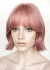 Pink Wavy Synthetic Hair Wig NS508