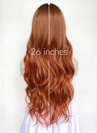 Mixed Ginger Wavy Synthetic Hair Wig NS512