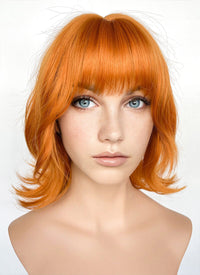 One Piece Nami Orange Wavy Flip Synthetic Hair Wig NS515