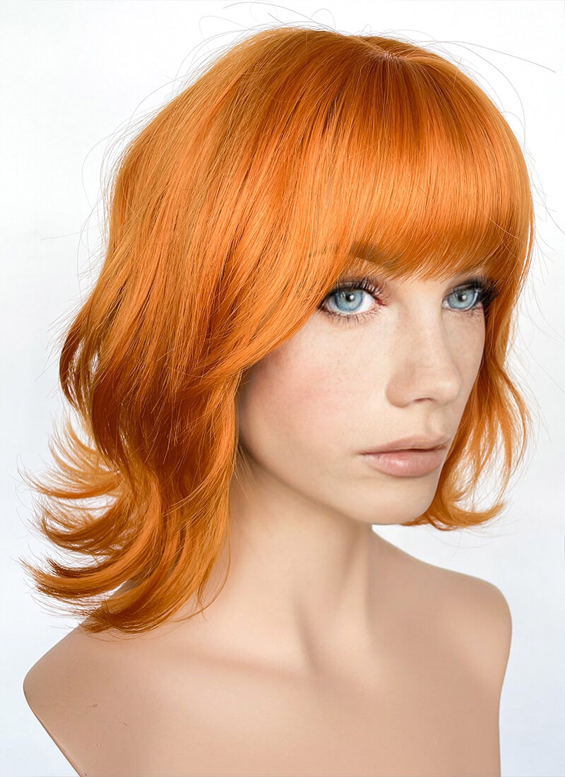 One Piece Nami Orange Wavy Flip Synthetic Hair Wig NS515