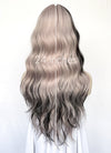 Ash Pinkish Blonde Mixed Black Wavy Synthetic Hair Wig NS521