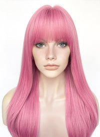 Pink Straight Synthetic Hair Wig NS522