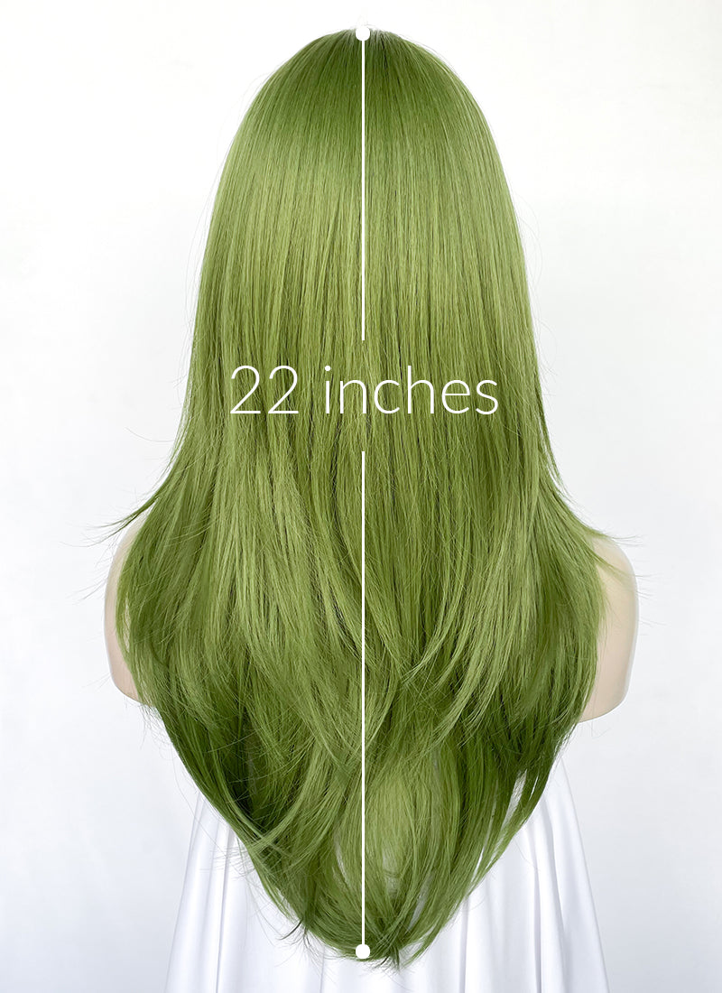 Green Straight Synthetic Hair Wig NS523