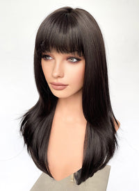 Brunette Straight Synthetic Hair Wig NS526