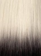 Light Ash Blonde Black Ombre Straight Bob Synthetic Hair Wig NS533