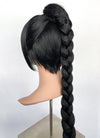 Baldur's Gate 3 Shadowheart Black Straight Synthetic Hair Wig With Ponytail Extension TB1662