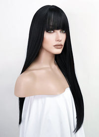 Straight Jet Black Synthetic Wig TBZ871