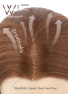 Straight Light Blonde Lace Front Synthetic Wig LF010