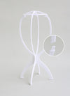 Collapsible White Plastic Wig Stand